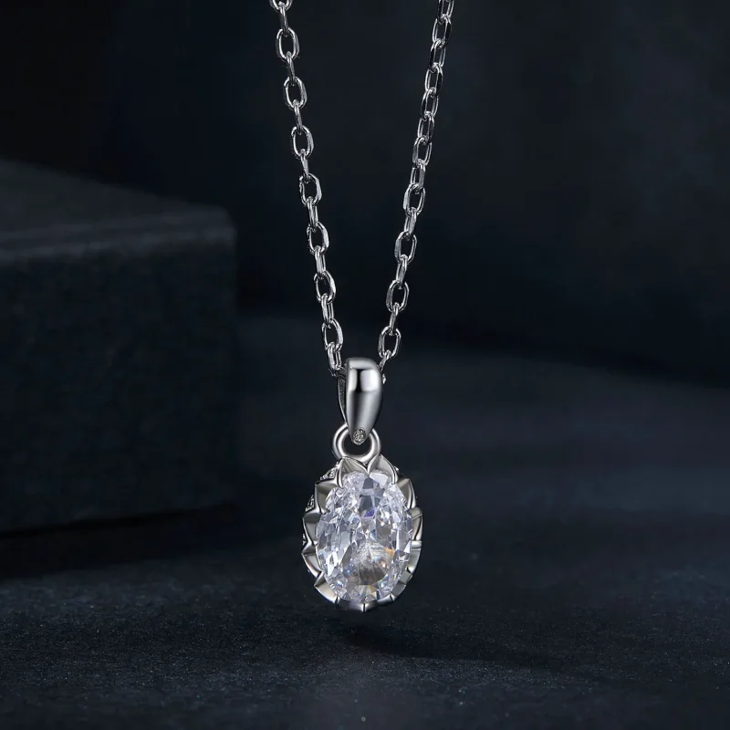 (immagine per) Collana PANDORA Style Brilliant Beauty da 1 ct con moissanite (con un certificat - Visualizza 3