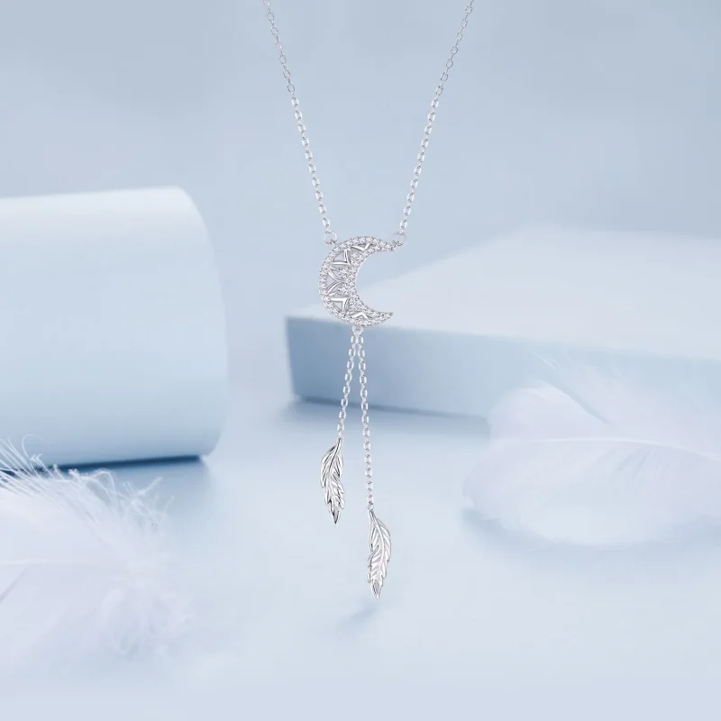 (immagine per) Collana PANDORA Style Moon Dreamcatcher - BSN390 - Visualizza 3