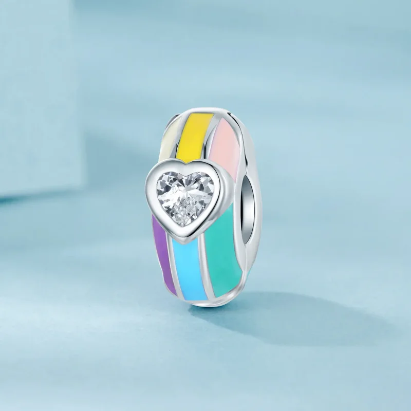 (immagine per) Fibbia di posizionamento arcobaleno stile PANDORA - SCC2782 - Visualizza 2