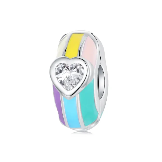 (immagine per) Fibbia di posizionamento arcobaleno stile PANDORA - SCC2782