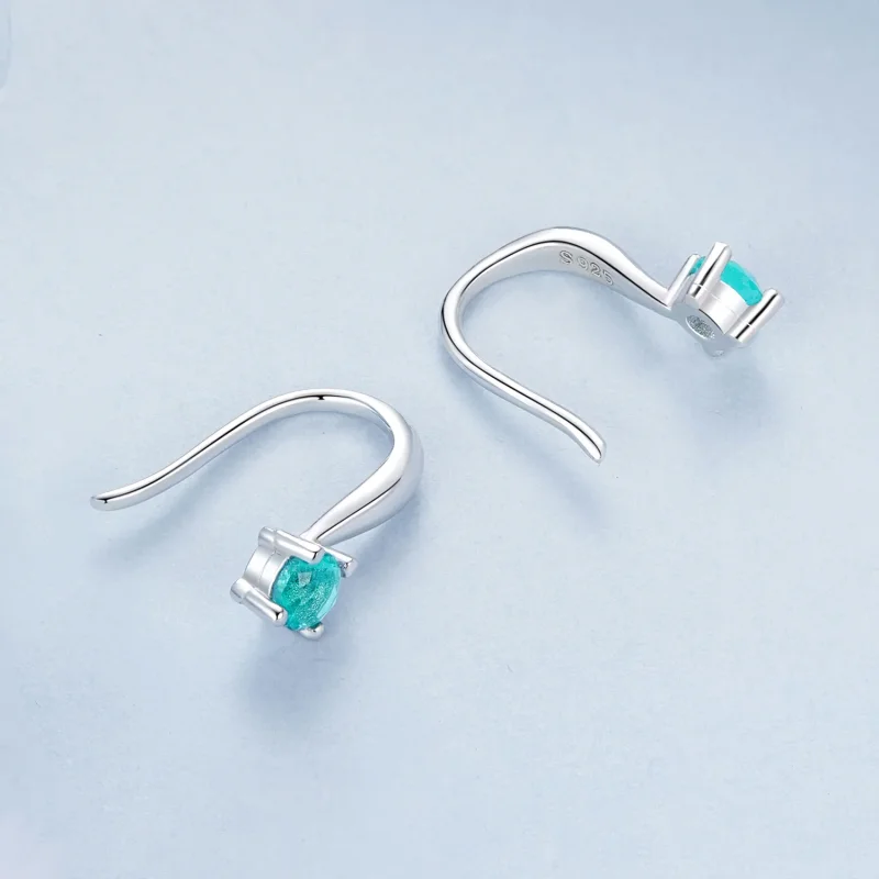 (immagine per) Ganci per le orecchie verdi stile PANDORA - BSE1029 - Visualizza 4