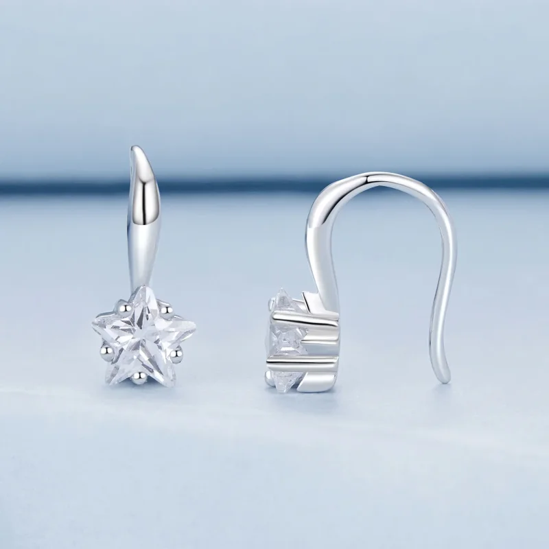 (immagine per) Ganci per orecchie a stella stile PANDORA - BSE1028 - Visualizza 2