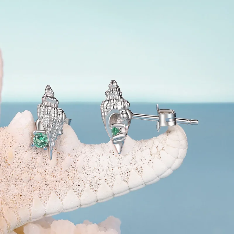 (immagine per) Orecchini a conchiglia stile PANDORA - BSE1010 - Visualizza 4
