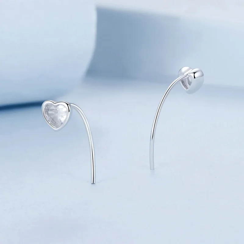 (immagine per) Orecchini a cuore stile PANDORA - BSE1003 - Visualizza 3