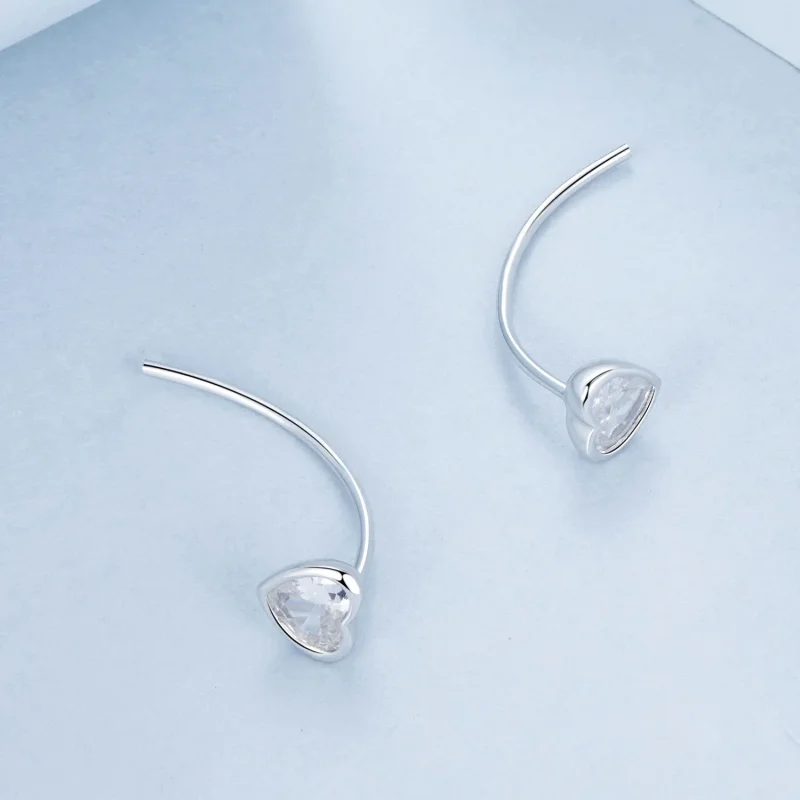 (immagine per) Orecchini a cuore stile PANDORA - BSE1003 - Visualizza 4