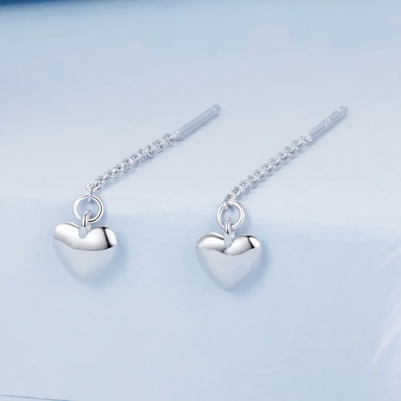 (immagine per) Orecchini a forma di cuore stile PANDORA - BSE1006 - Visualizza 2