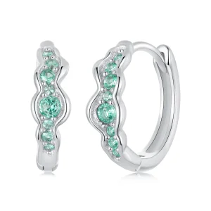 (immagine per) Orecchini a onda verde stile PANDORA - BSE1034