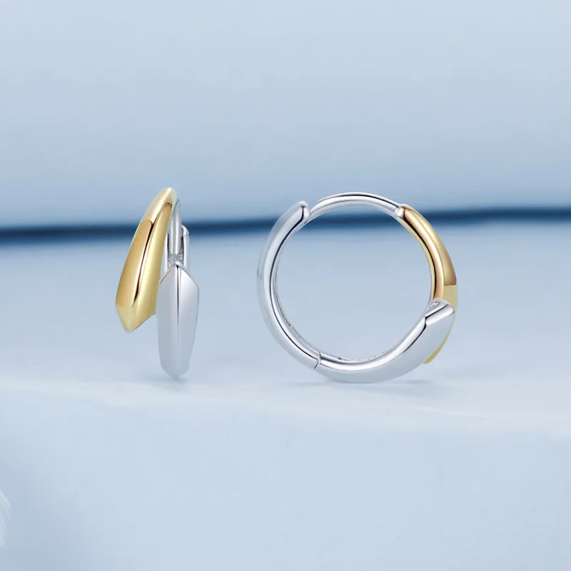 (immagine per) Orecchini bicolore stile PANDORA - BSE1021 - Visualizza 2