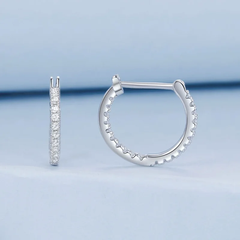 (immagine per) Orecchini brillanti stile PANDORA - BSE1023 - Visualizza 2