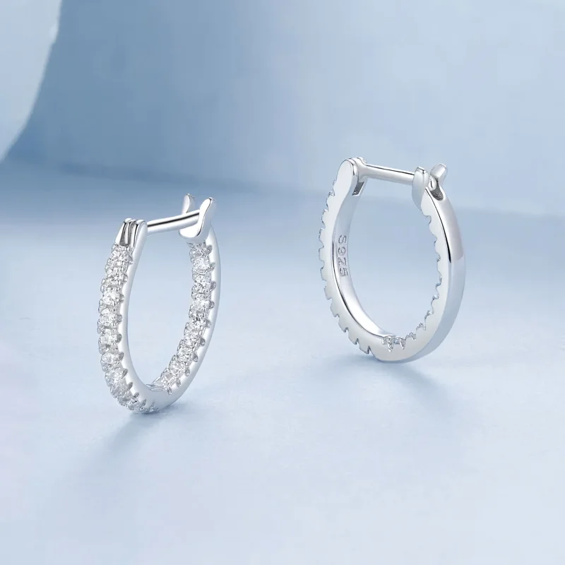 (immagine per) Orecchini brillanti stile PANDORA - BSE1023 - Visualizza 3
