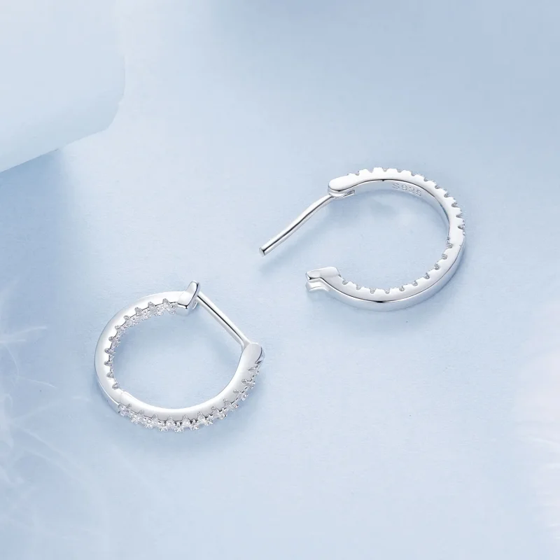 (immagine per) Orecchini brillanti stile PANDORA - BSE1023 - Visualizza 4