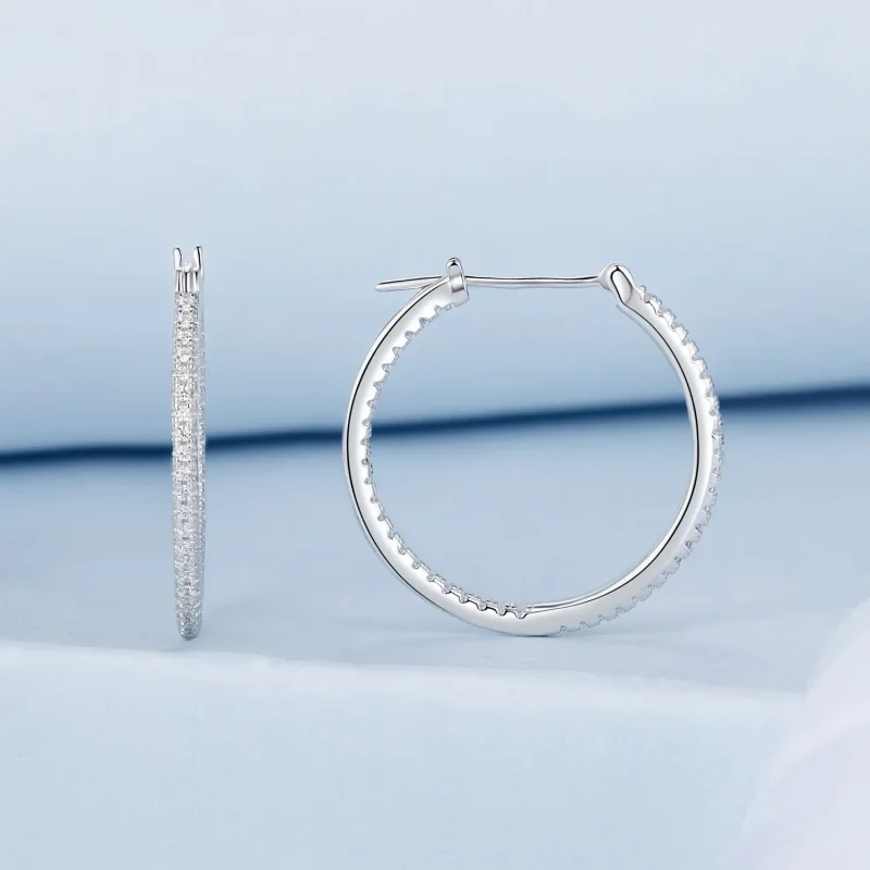 (immagine per) Orecchini brillanti stile PANDORA - BSE1023-L - Visualizza 2