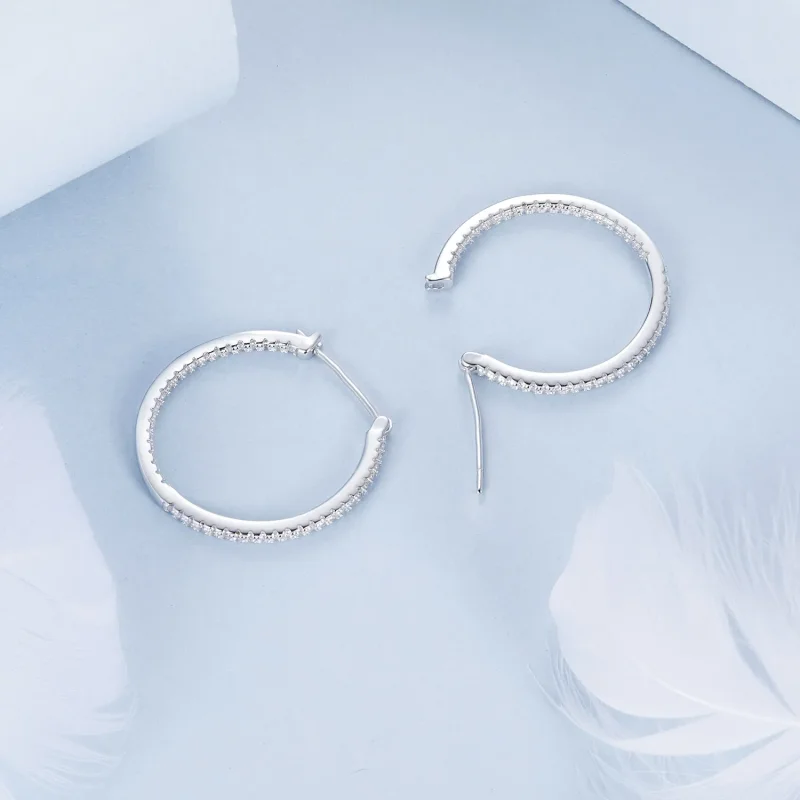 (immagine per) Orecchini brillanti stile PANDORA - BSE1023-L - Visualizza 4
