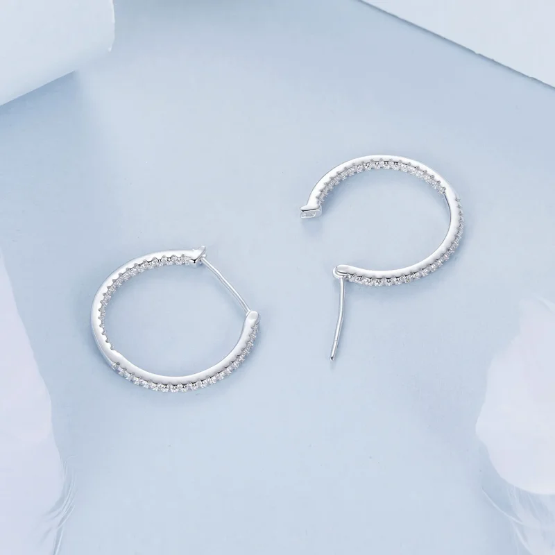 (immagine per) Orecchini brillanti stile PANDORA - BSE1023-M - Visualizza 4