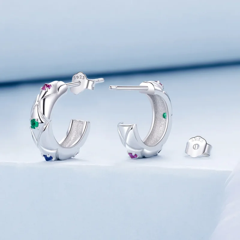 (immagine per) Orecchini con motivo diamante vintage stile PANDORA - BSE1032 - Visualizza 2