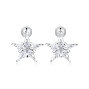 (immagine per) Orecchini con stella scintillante stile PANDORA - BSE1009