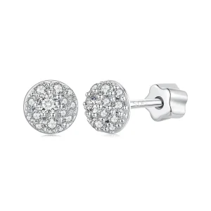 (immagine per) Orecchini in moissanite emisfero stile PANDORA (con un certificato) - MSE057