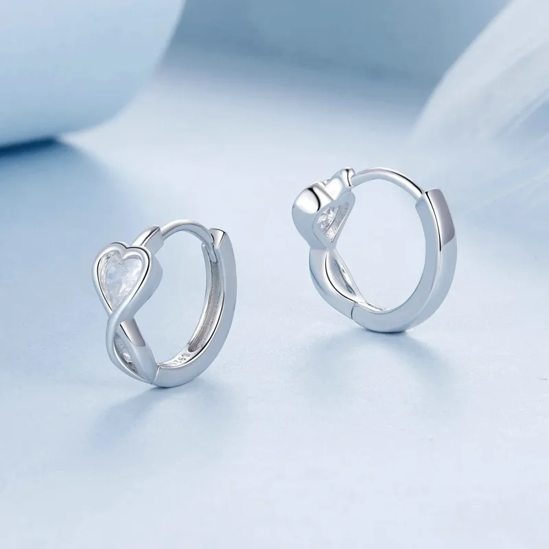 (immagine per) Orecchini Infinito Amore Stile PANDORA - BSE1004 - Visualizza 3