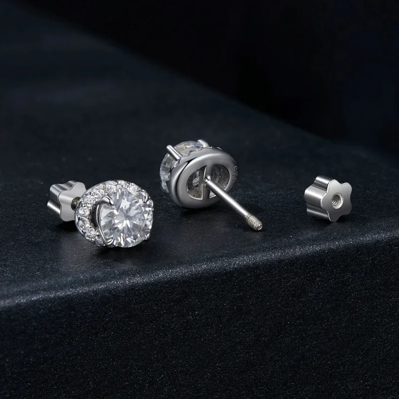 (immagine per) Orecchini PANDORA Style Moissanite stellata da 0,5 ct (due certificati) - MSE054 - Visualizza 2