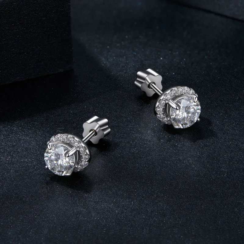 (immagine per) Orecchini PANDORA Style Moissanite stellata da 0,5 ct (due certificati) - MSE054 - Visualizza 3