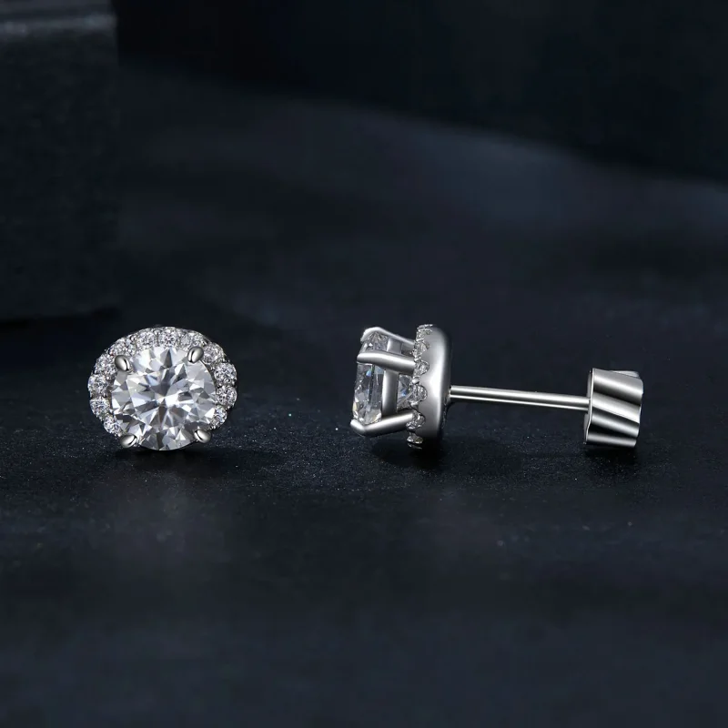 (immagine per) Orecchini PANDORA Style Moissanite stellata da 0,5 ct (due certificati) - MSE054 - Visualizza 4