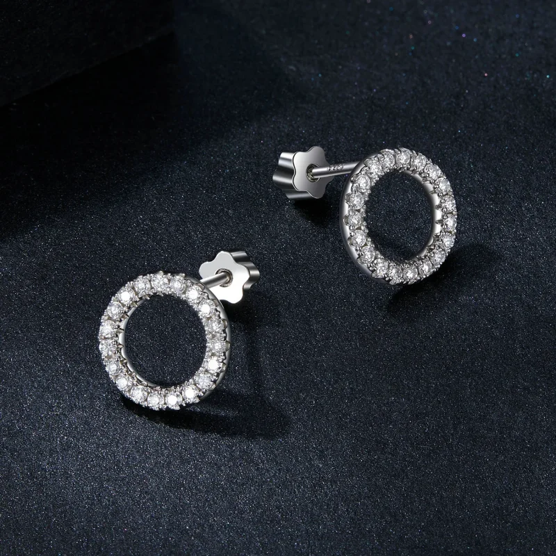 (immagine per) Orecchini PANDORA Style Notte Stellata con Moissanite da 0,013 ct (Due certifica - Visualizza 3