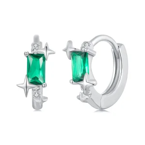 (immagine per) Orecchini stella smeraldo stile PANDORA - BSE1036