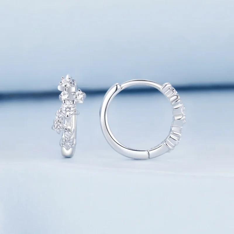 (immagine per) Orecchini stella stellata stile PANDORA - BSE1017 - Visualizza 2