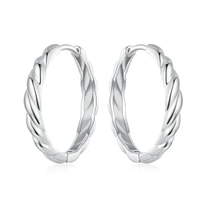 (immagine per) Orecchini twist metallici stile PANDORA - BSE1024-L