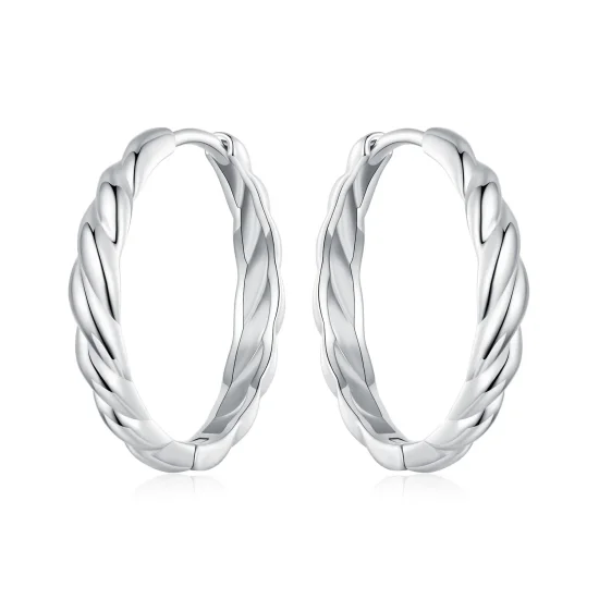 (immagine per) Orecchini twist metallici stile PANDORA - BSE1024-L