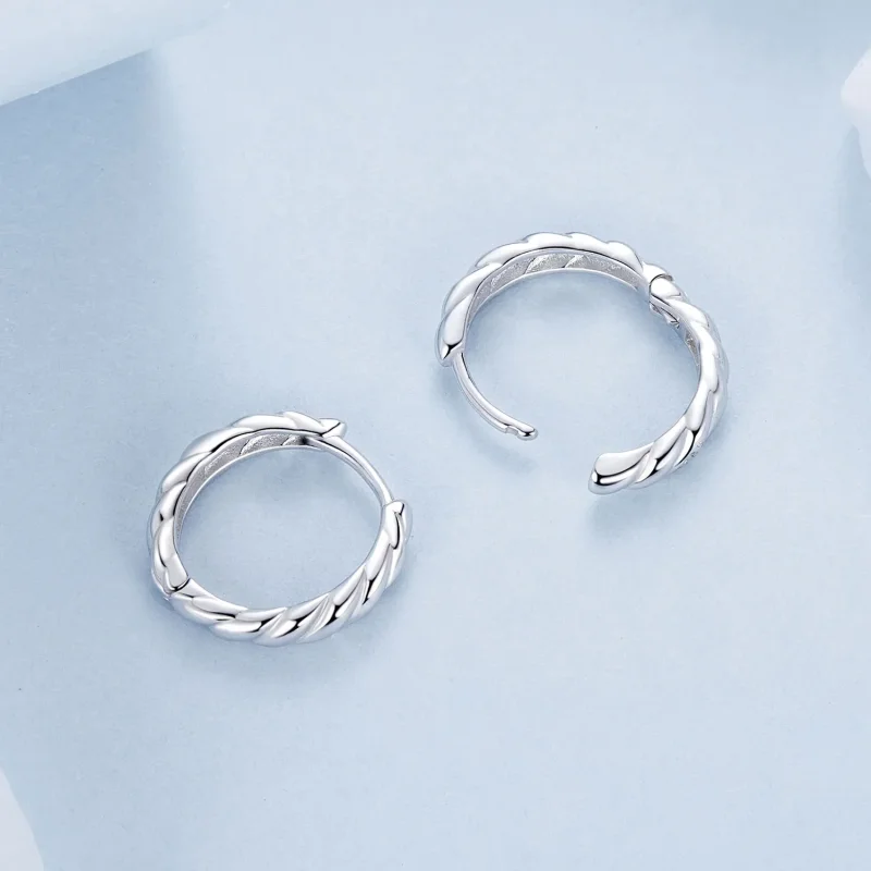 (immagine per) Orecchini twist metallici stile PANDORA - BSE1024-M - Visualizza 4