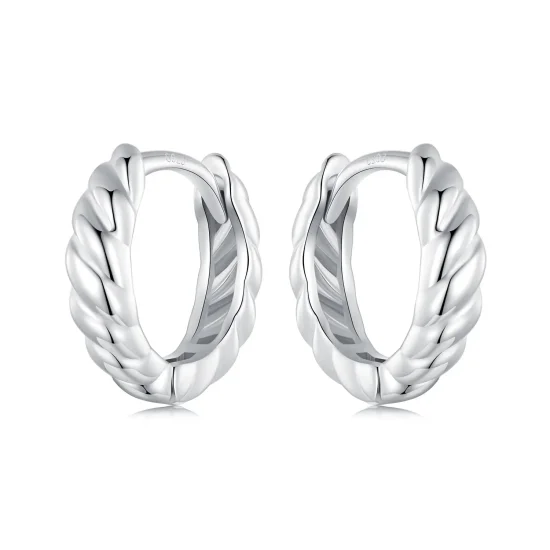 (immagine per) Orecchini twist metallici stile PANDORA - BSE1024-S