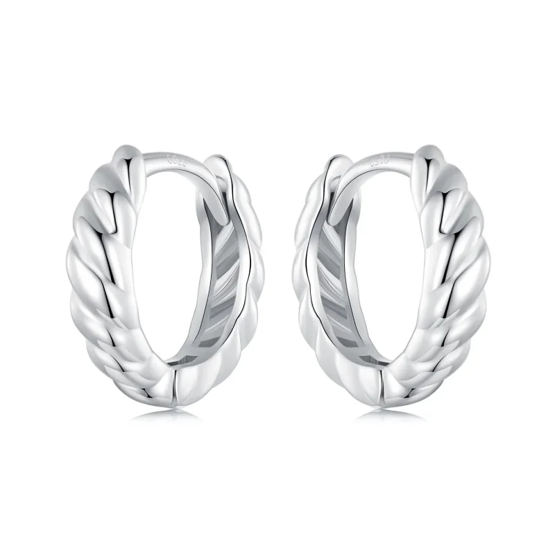 (immagine per) Orecchini twist metallici stile PANDORA - BSE1024-S