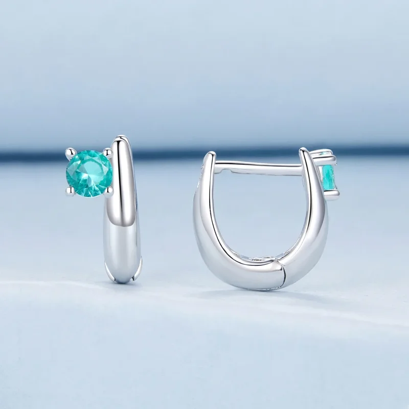 (immagine per) Orecchini verdi stile PANDORA - BSE1030 - Visualizza 2
