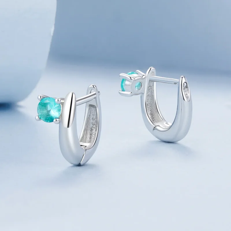 (immagine per) Orecchini verdi stile PANDORA - BSE1030 - Visualizza 3