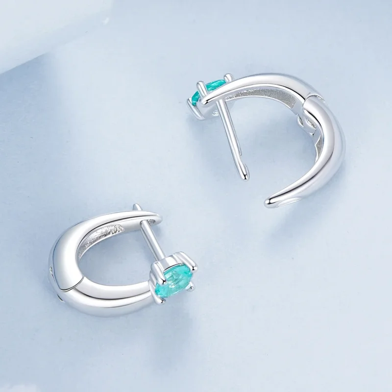 (immagine per) Orecchini verdi stile PANDORA - BSE1030 - Visualizza 4