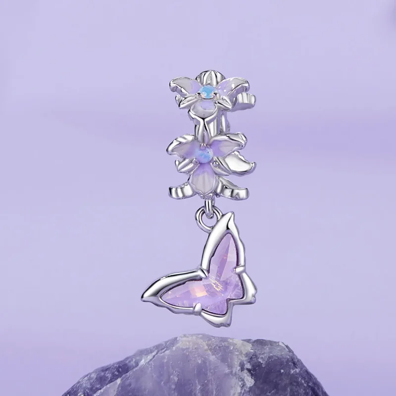 (immagine per) Pendente con iris farfalla stile PANDORA - BSC1033 - Visualizza 2
