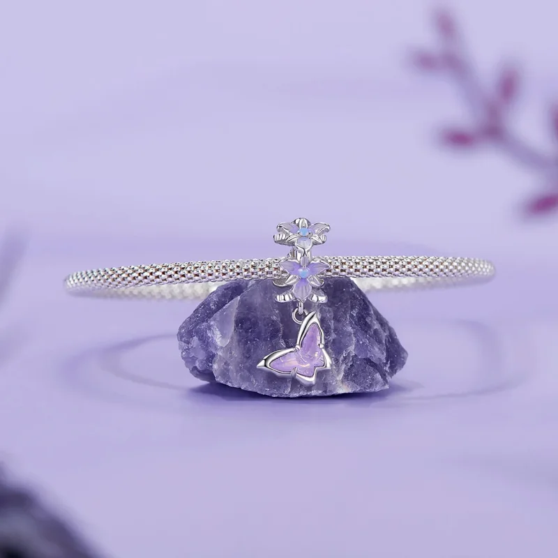 (immagine per) Pendente con iris farfalla stile PANDORA - BSC1033 - Visualizza 4