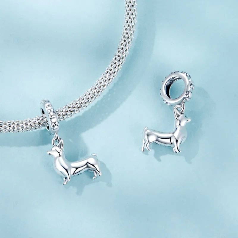 (immagine per) Pendente Corgi stile PANDORA - SCC2783 - Visualizza 4
