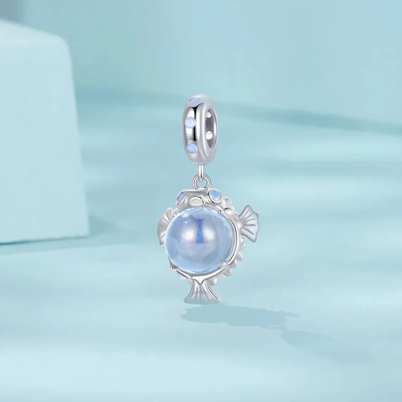 (immagine per) Pendente Puffer oceanico in stile PANDORA - SCC2798 - Visualizza 2