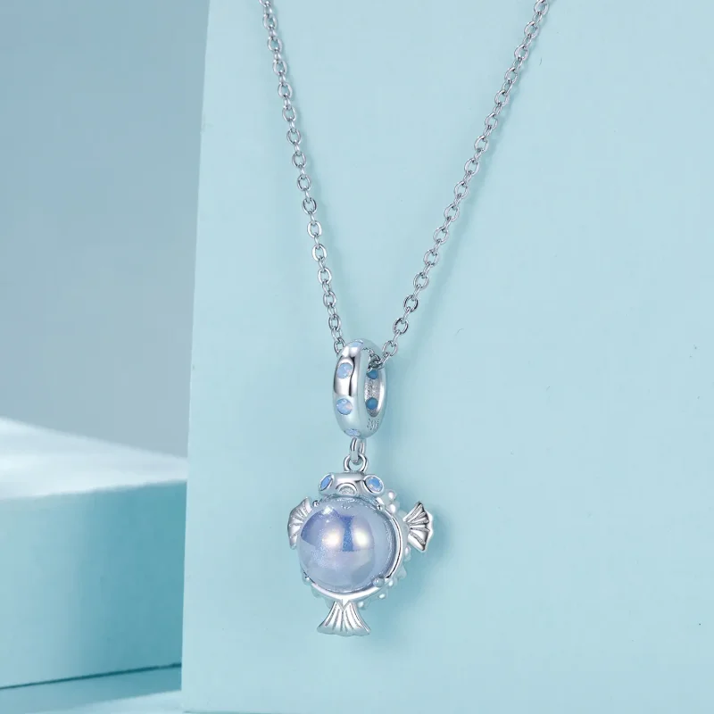 (immagine per) Pendente Puffer oceanico in stile PANDORA - SCC2798 - Visualizza 3
