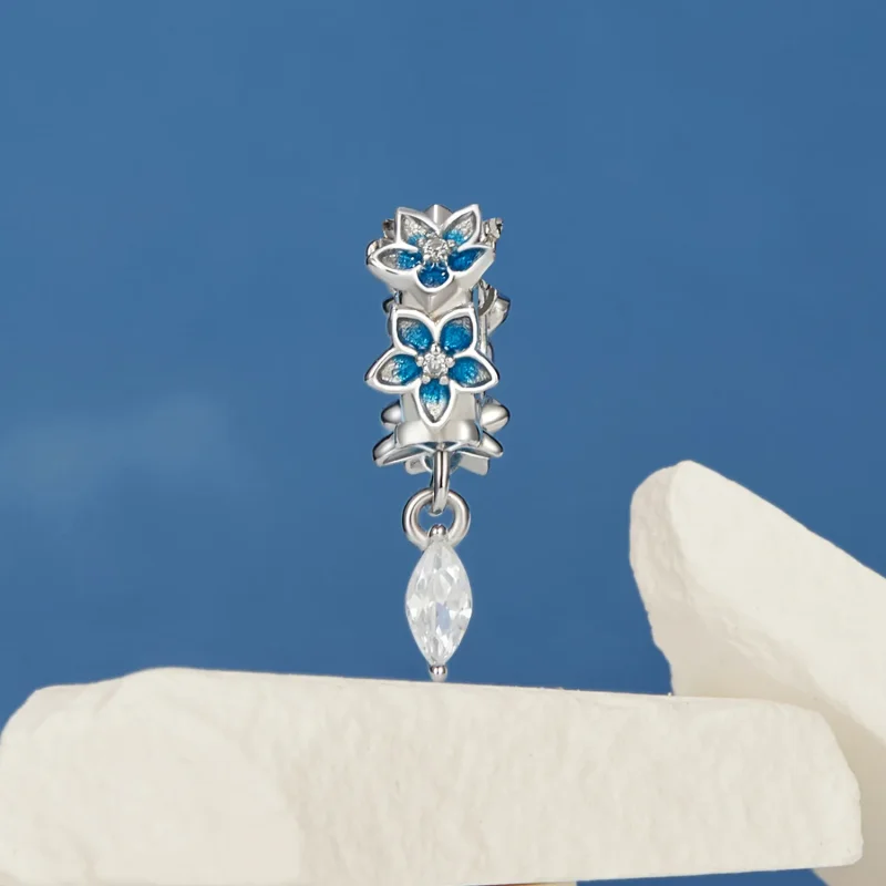 (immagine per) Stile PANDORA Piccolo pendente delfinio - BSC1028 - Visualizza 2
