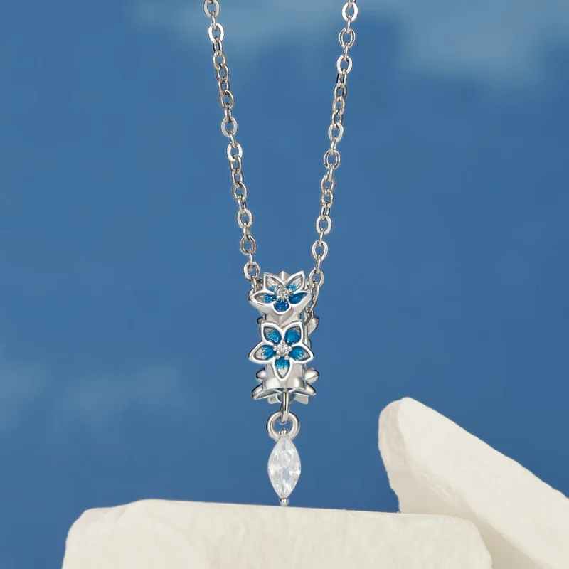 (immagine per) Stile PANDORA Piccolo pendente delfinio - BSC1028 - Visualizza 3
