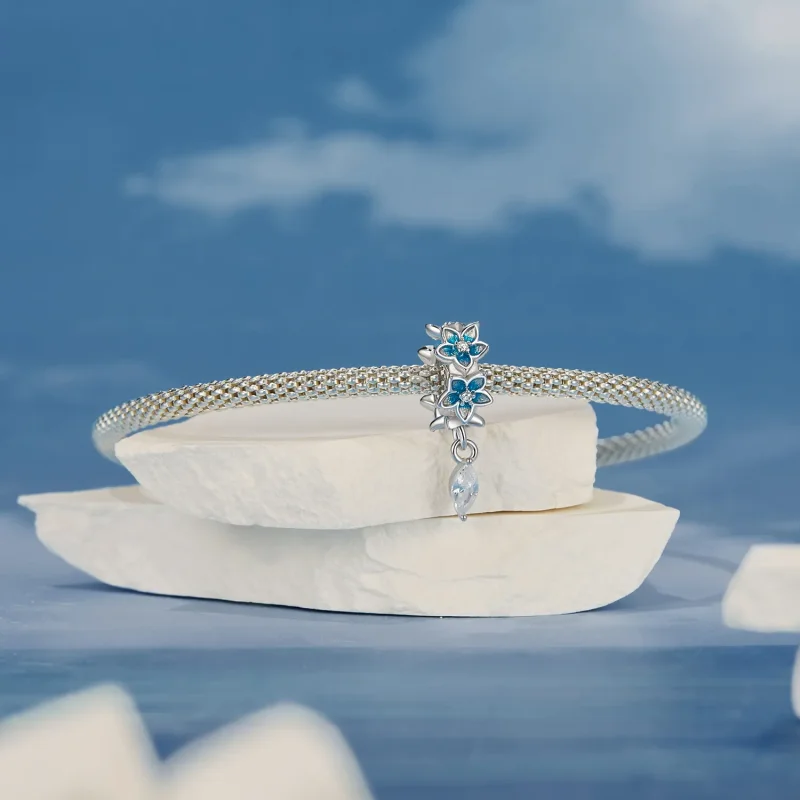 (immagine per) Stile PANDORA Piccolo pendente delfinio - BSC1028 - Visualizza 4