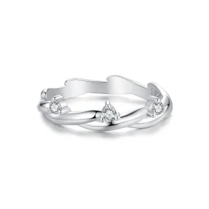 (immagine per) Anello con cordino a bottone semplice stile PANDORA - BSR586