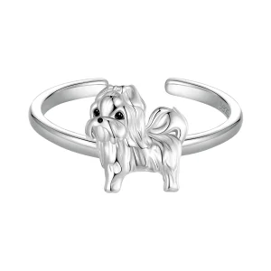 (immagine per) Anello di apertura stile PANDORA Shih Tzu cane - SCR1073-E