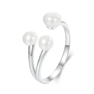 (immagine per) Anello elegante con perla stile PANDORA - BSR574-E
