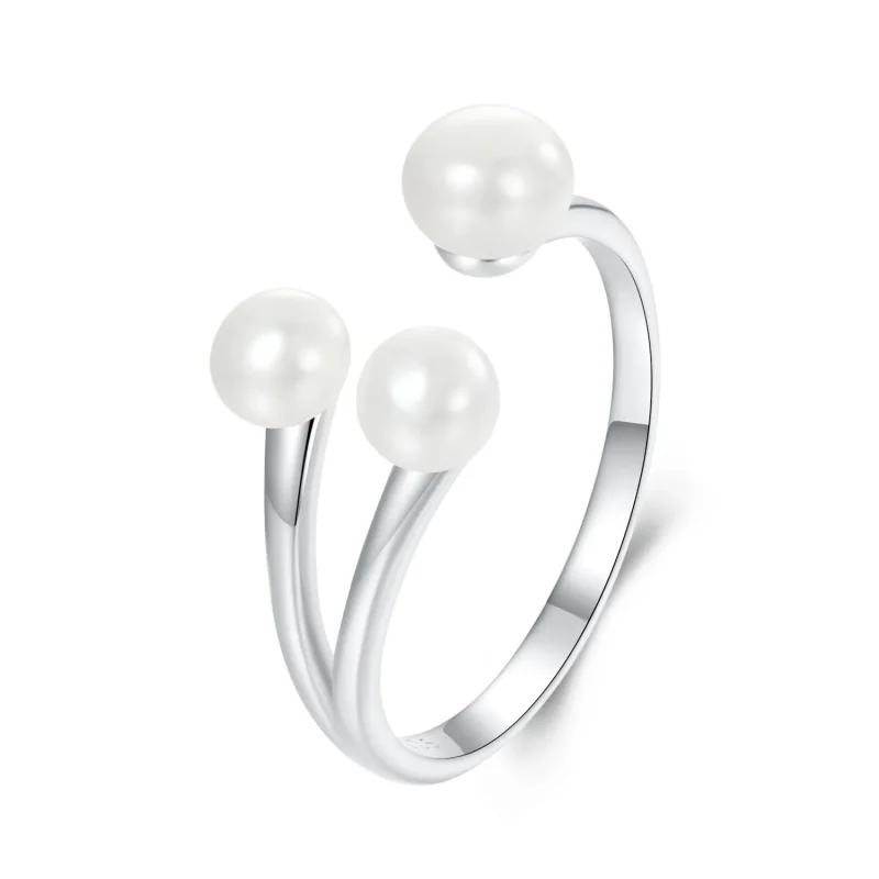 (immagine per) Anello elegante con perla stile PANDORA - BSR574-E