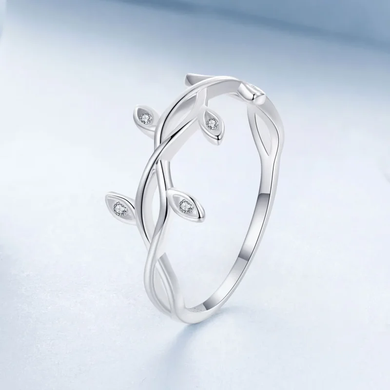 (immagine per) Anello foglia stile PANDORA - BSR581 - Visualizza 2