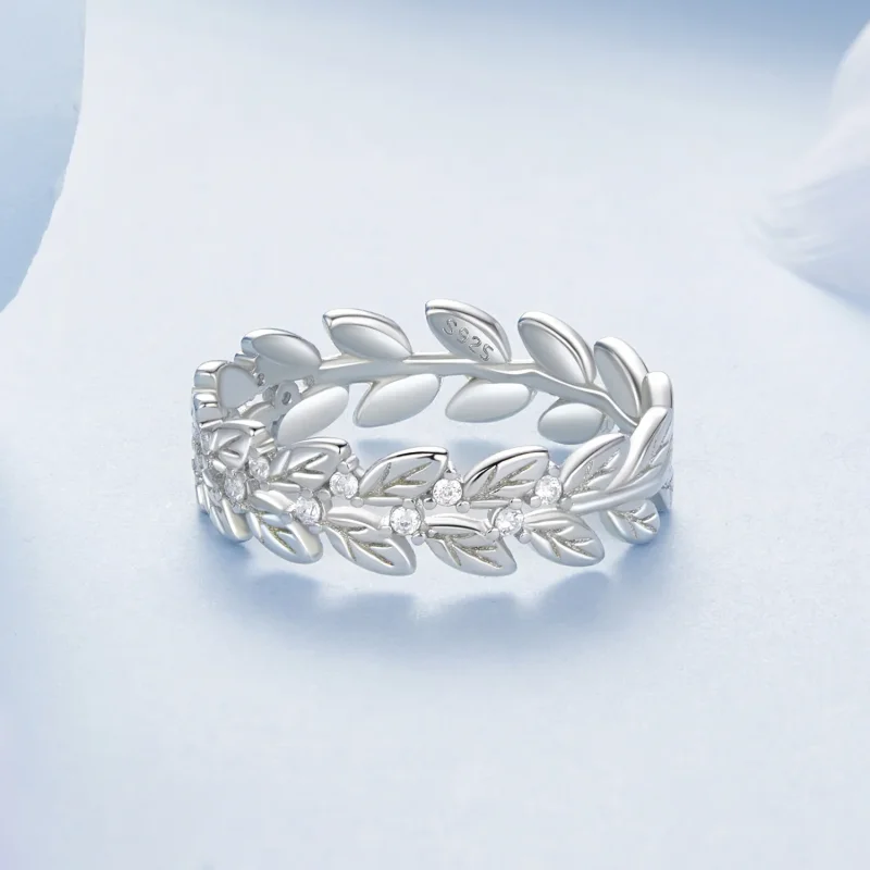 (immagine per) Anello foglia stile PANDORA - BSR600 - Visualizza 4